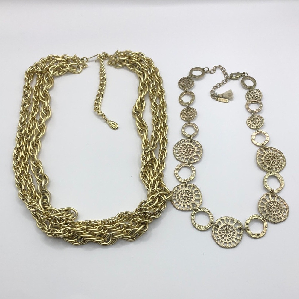Curated bundle Lonna & Lilly + Vintage Chain Necklace Gold Tone Layering Costume
